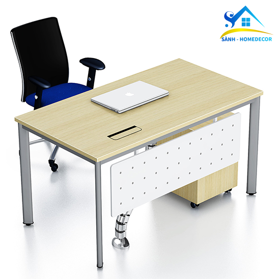  Combo Bàn Chân Oval Có Vách Ngăn Và Tủ Cabinet - Bvo02 