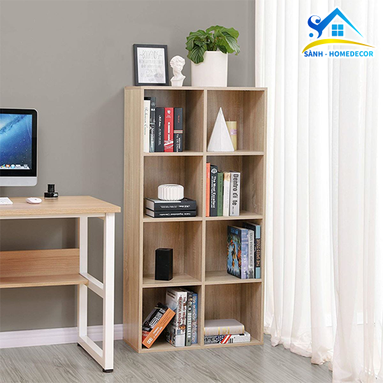  Tủ Sách 4 Tầng Kiểu Bắc Âu - Ts01 