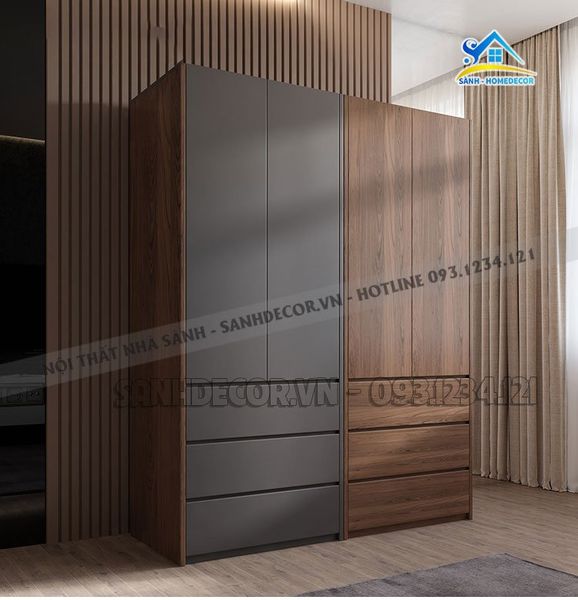  Tủ Quần Áo Thiết Kế Bắc Âu - Tqa80 