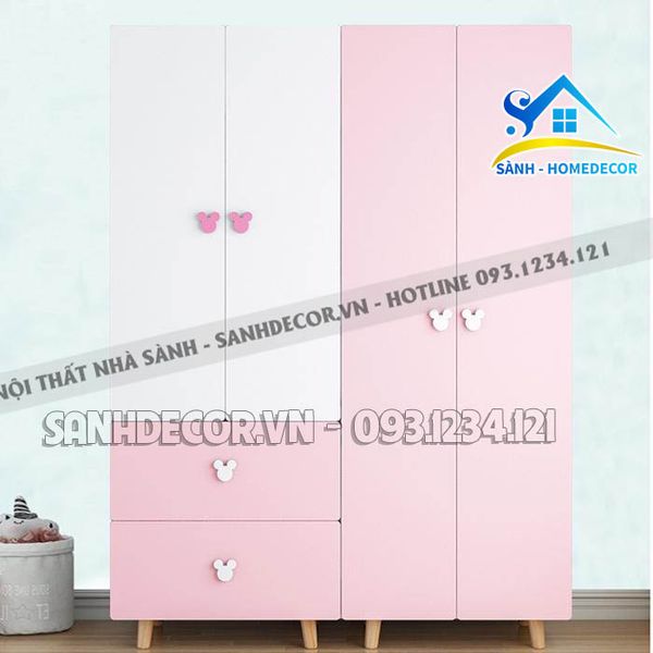  Tủ Quần Áo Em Bé Màu Đẹp - Taeb03 