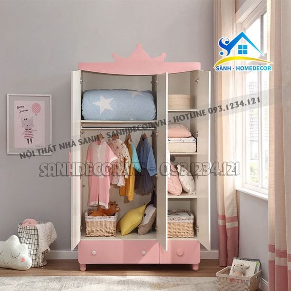  Tủ Quần Áo Đẹp Cho Bé Yêu Cute - Teb36 