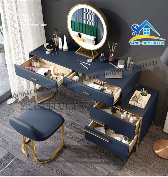  Bàn Trang Điểm Liền Tủ Để Đồ Đa Năng - Bp65 