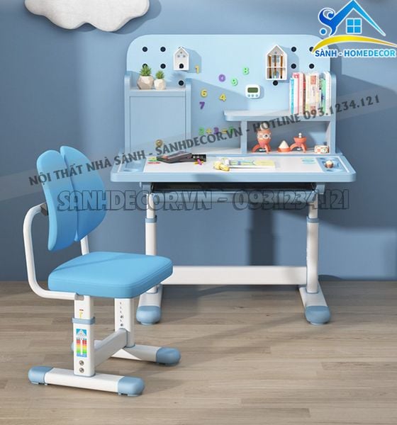  Bàn Trẻ Em Liền Kệ Màu Sắc - Bte02 