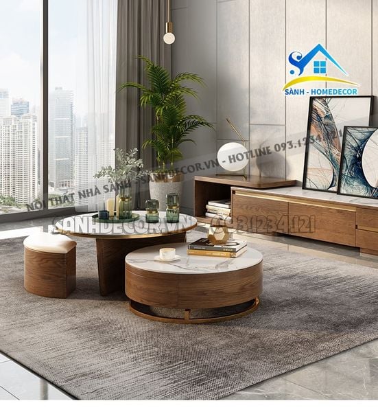  Set Phòng Khách 3 Món Mặt Đá Cao Cấp - Setpk51 