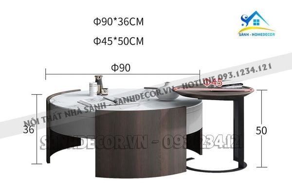  Bàn Trà Tròn Thiết Kế Độc Đáo - Bt40 