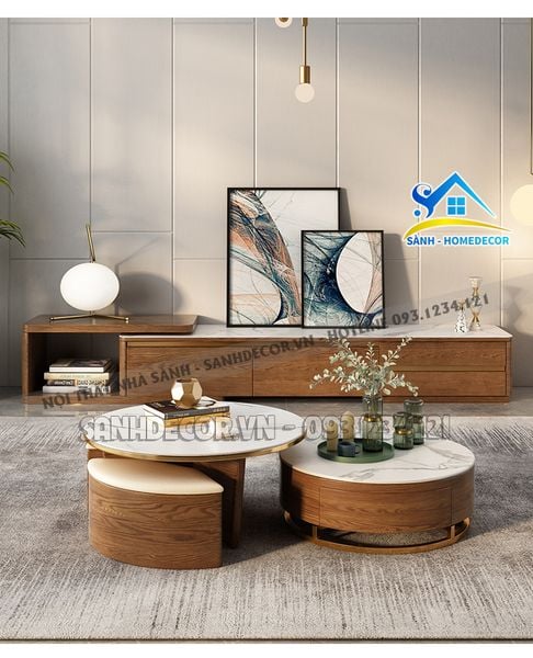  Set Phòng Khách 3 Món Mặt Đá Cao Cấp - Setpk51 