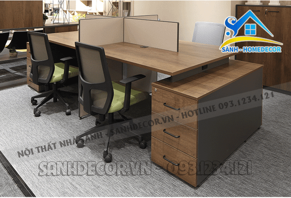  Cụm Bàn Văn Phòng 4 Chỗ Trở Lên - Bvp45 