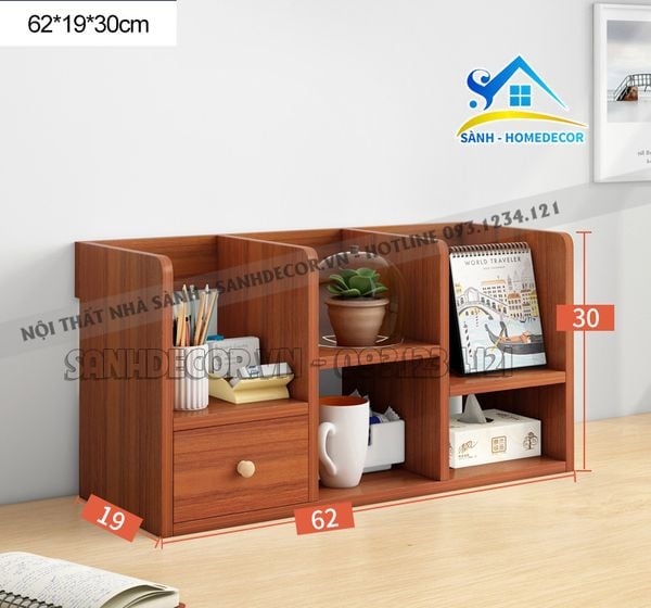  Kệ Sách Nhỏ Để Bàn Bằng Gỗ - Ks03 