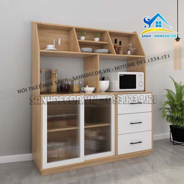  Tủ Bếp Cánh Kính Cao Cấp - Stb59 
