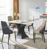 Bộ bàn ăn mặt đá 4-6 ghế DINING cao cấp - BA80