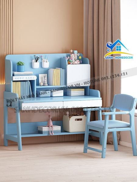  Bàn Học Bé Trai - Bé Gái Có Ngăn Kéo Đa Năng - Blv155 