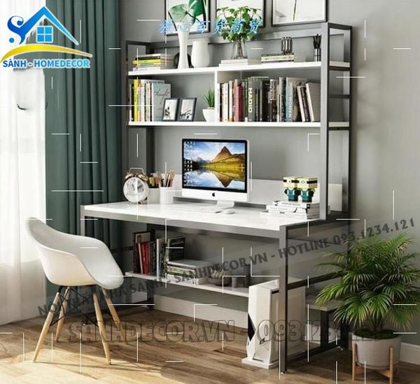  Bàn Làm Việc Liền Kệ Thiết Kế Hiện Đại - Blv67 