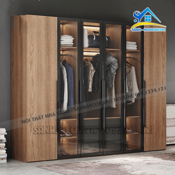  Tủ Quần Áo Cánh Kính Sang Trọng - Taqck04 