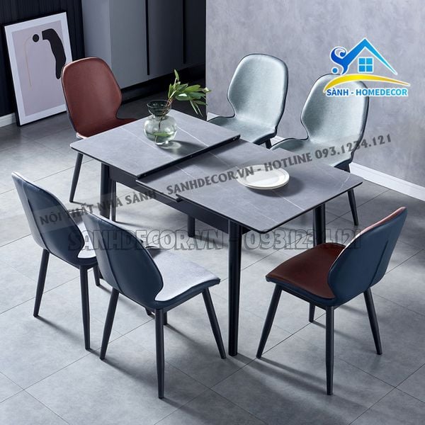  Bàn Ăn Thông Minh 6 Ghế Cao Cấp - Ba96 
