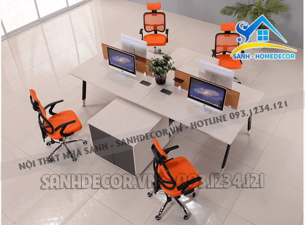  Cụm Bàn Liền Tủ 2 - 4 Chỗ Hiện Đại - Bvp44 