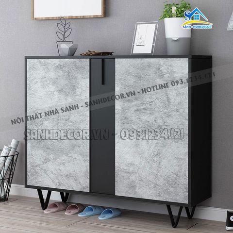 Tủ giày Bắc Âu tông màu Gray nhẹ - STG51