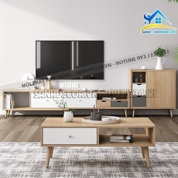  Set Phòng Khách 3 Món Thiết Kế Nhẹ Nhàng - Setpk39 
