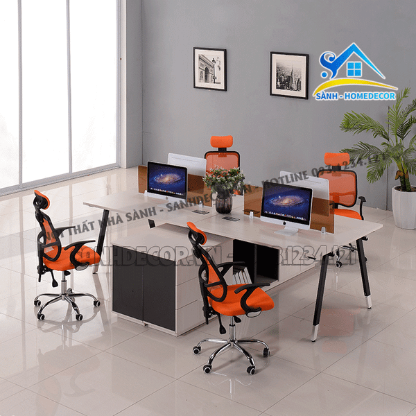  Cụm Bàn Liền Tủ 2 - 4 Chỗ Hiện Đại - Bvp44 