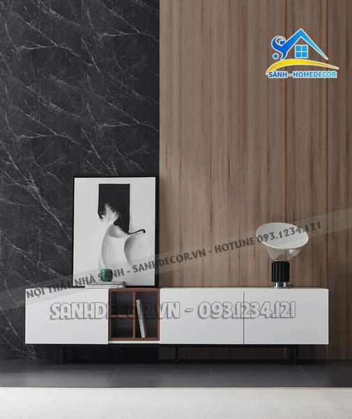  Kệ Tivi Tone Màu Trắng Trẻ Trung - Sktv35 