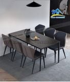 Bộ bàn ăn 6 ghế mặt đá hiện đại - BA105