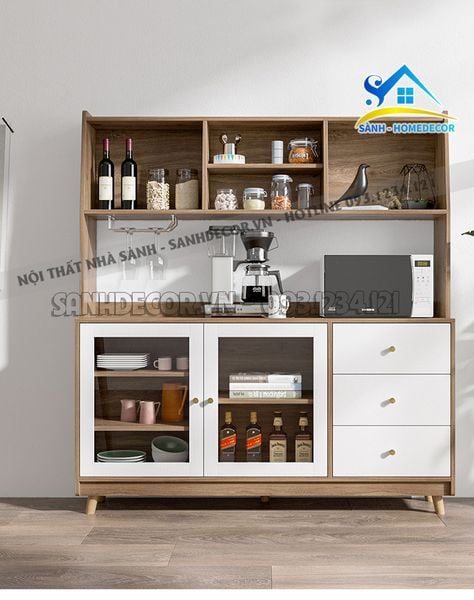  Tủ Bếp Gỗ Để Đồ Đa Năng - Stb104 