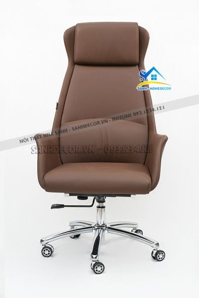  Ghế Giám Đốc Chân Xoay Nệm Si Cao Cấp - Gtp015 