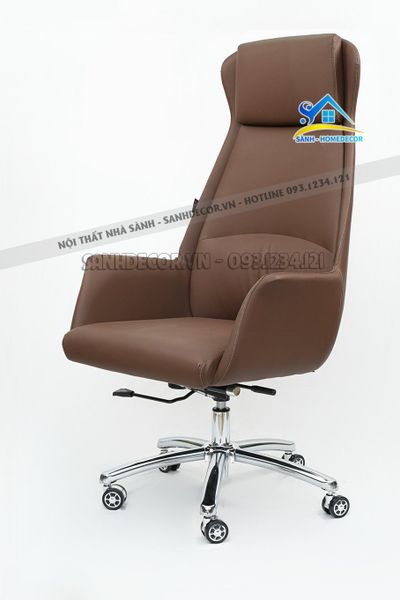  Ghế Giám Đốc Chân Xoay Nệm Si Cao Cấp - Gtp015 