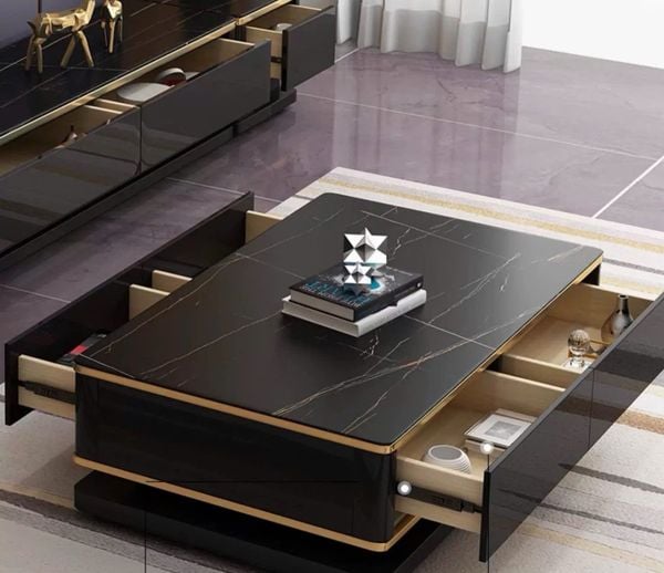  Bàn Trà Phòng Khách Gỗ Mdf Sơn 2K Cao Cấp - Bt64 