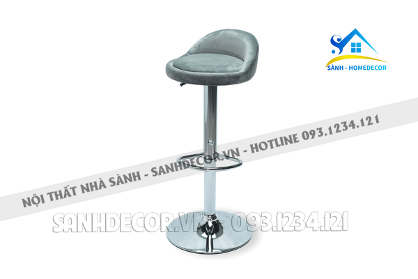  Ghế Bar Lưng Cao Nệm Vải Nhung - Gqb07 