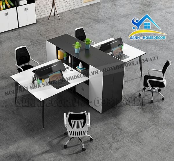  Bàn Văn Phòng Cụm 4 Chỗ Đa Năng - Bvp59 