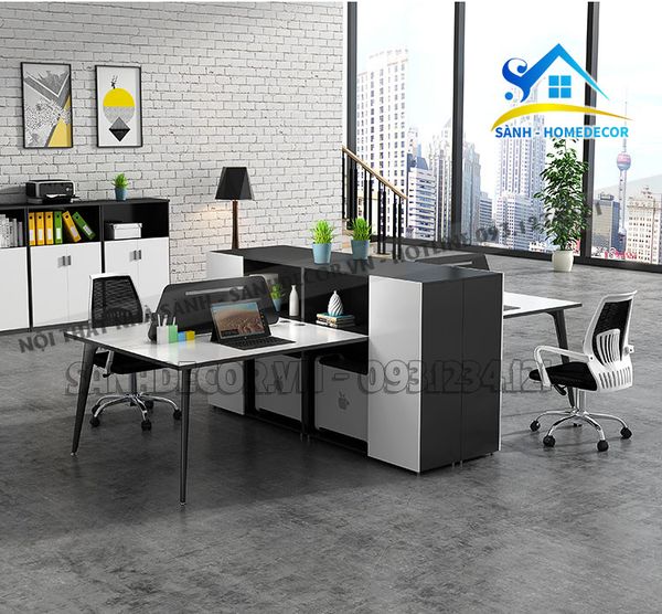  Bàn Văn Phòng Cụm 4 Chỗ Đa Năng - Bvp59 