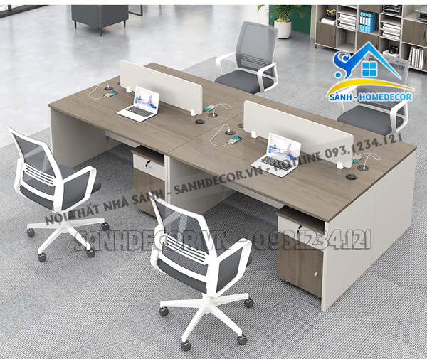  Cụm Bàn 4 Chỗ Gồm Tủ Cá Nhân - Bvp42 