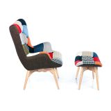 Ghế bành thổ cẩm thư giãn Eames