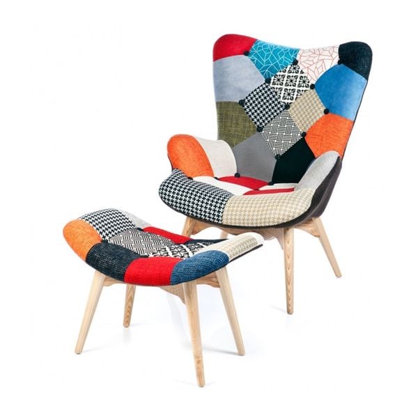  Ghế Bành Thổ Cẩm Thư Giãn Eames 
