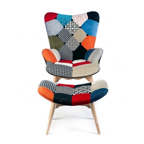  Ghế Bành Thổ Cẩm Thư Giãn Eames 
