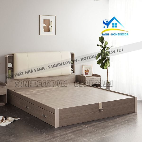  Giường ngủ bọc nệm Bắc Âu hiện đại - SG110 