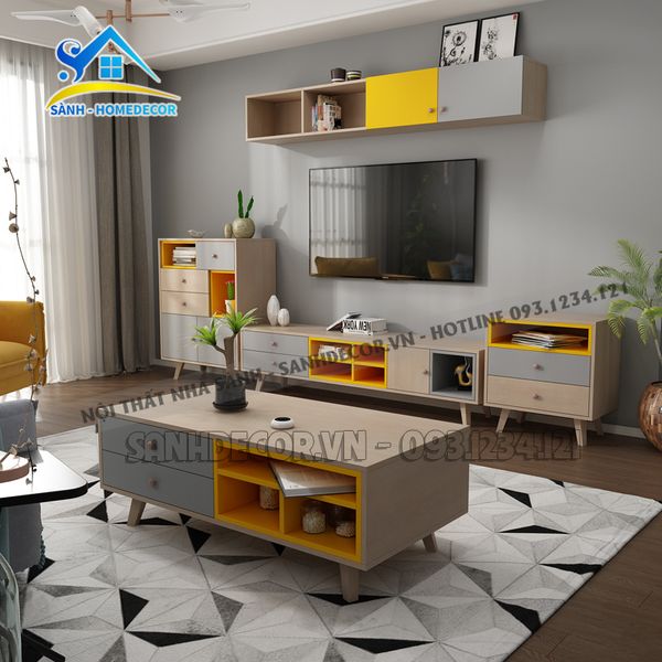  Bộ Phòng Khách Tone Màu Trẻ Trung - Setpk40 
