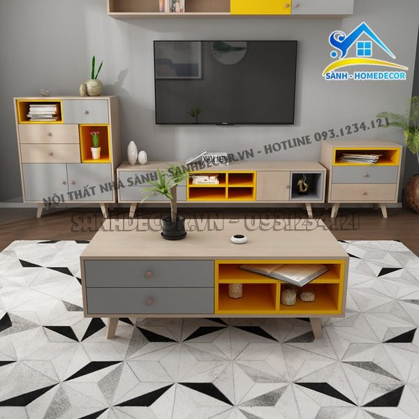  Bộ Phòng Khách Tone Màu Trẻ Trung - Setpk40 