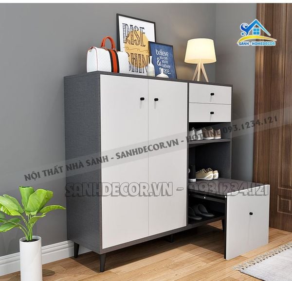  Tủ Giầy Thông Minh Có Bệ Ngồi Cao Cấp - Stg71 