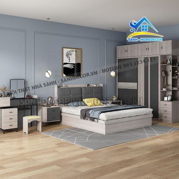  Bộ Phòng Ngủ 5 Món Bắc Âu Hiện Đại  - Bpn23 