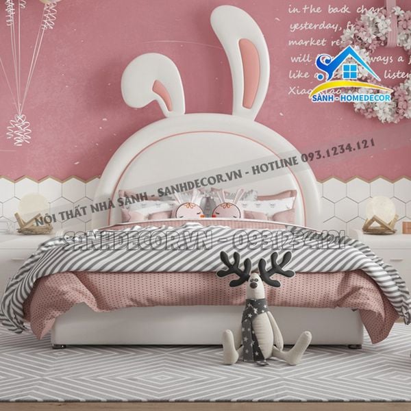  Giường Ngủ Cho Bé Tai Thỏ Mẫu Đẹp - Gnte05 