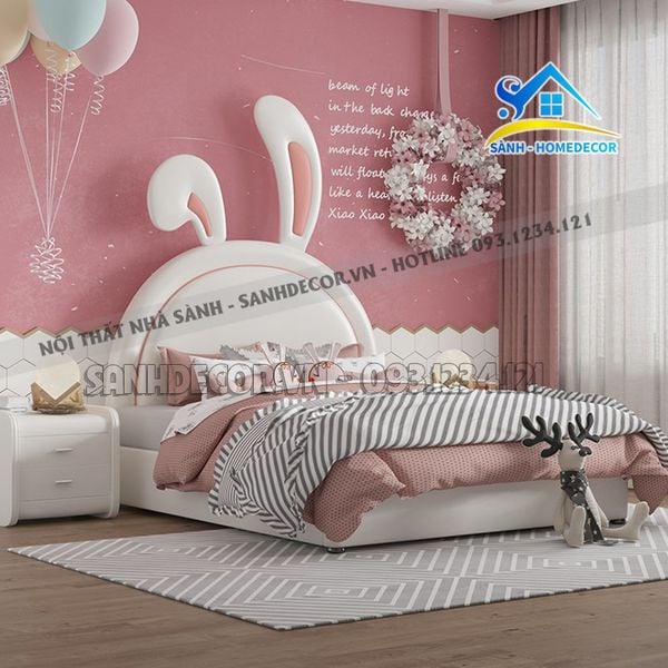  Giường Ngủ Cho Bé Tai Thỏ Mẫu Đẹp - Gnte05 