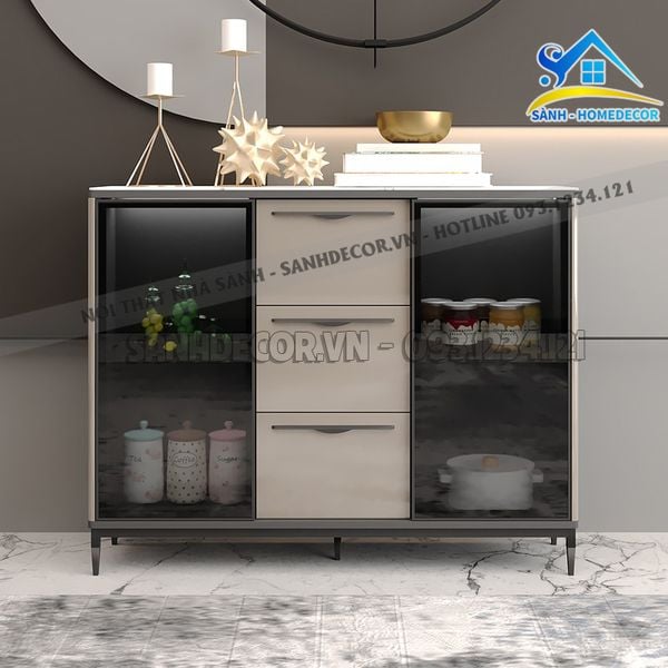  Tủ Nhà Bếp Cánh Kính Cường Lực Nhỏ Gọn  - Stb70 