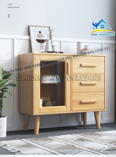  Tủ Nhà Bếp Gỗ Mdf Venneer Sồi Cao Cấp - Stb76 