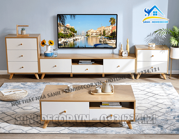  Combo Bộ Phòng Khách 4 Món Xinh Xắn - Setpk34 