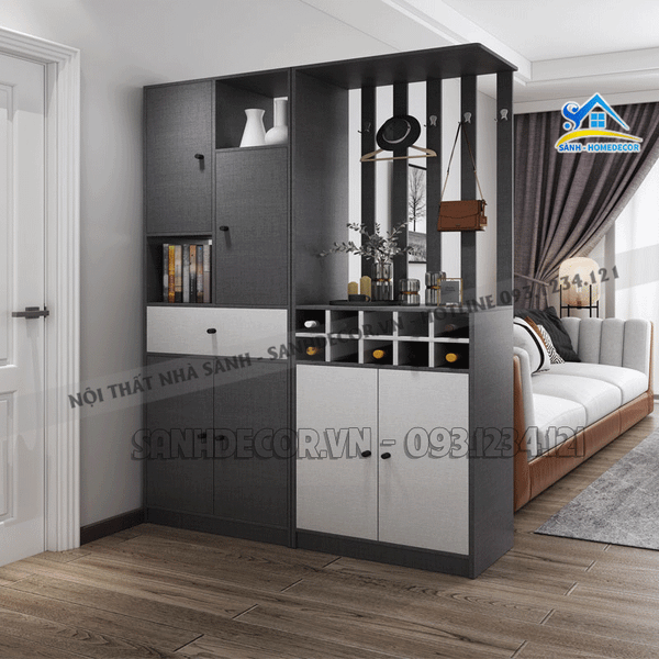  Tủ Vách Ngăn Phòng Hiện Đại - Tvn06 