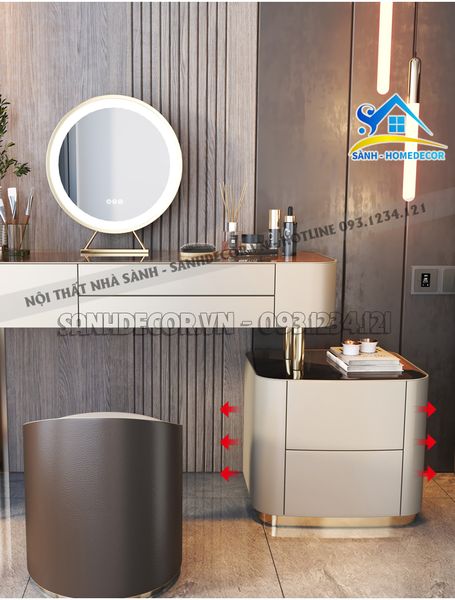  Bàn Trang Điểm Gỗ Cn Phủ Sơn 2K Cao Cấp - Bp50 