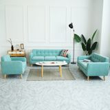 SET SOFA  CHỖ MÀU XANH PASTEL THANH MÁT - BSF01