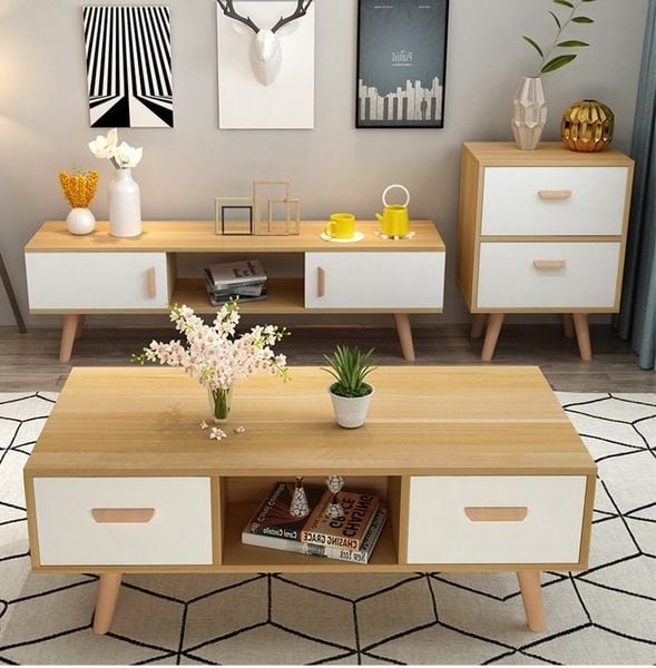 Bộ Phòng Khách 03 Món Hiện Đại - Setpk03 