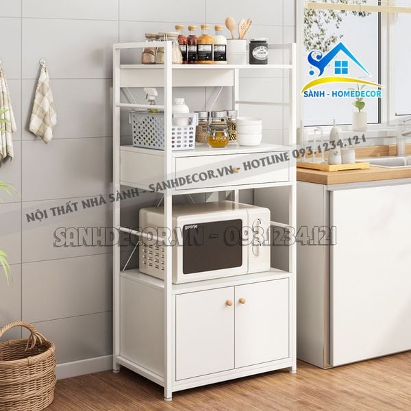  Kệ Để Lò Vi Sóng Có Ngăn Kéo Để Đồ Đa Năng - Kb49 